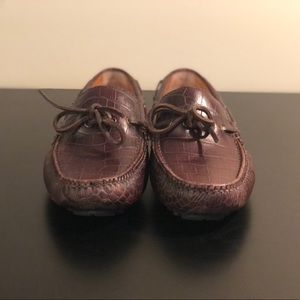 Cole Haan Air Grant Croc Leather Men's Loafers, Size 8.5M